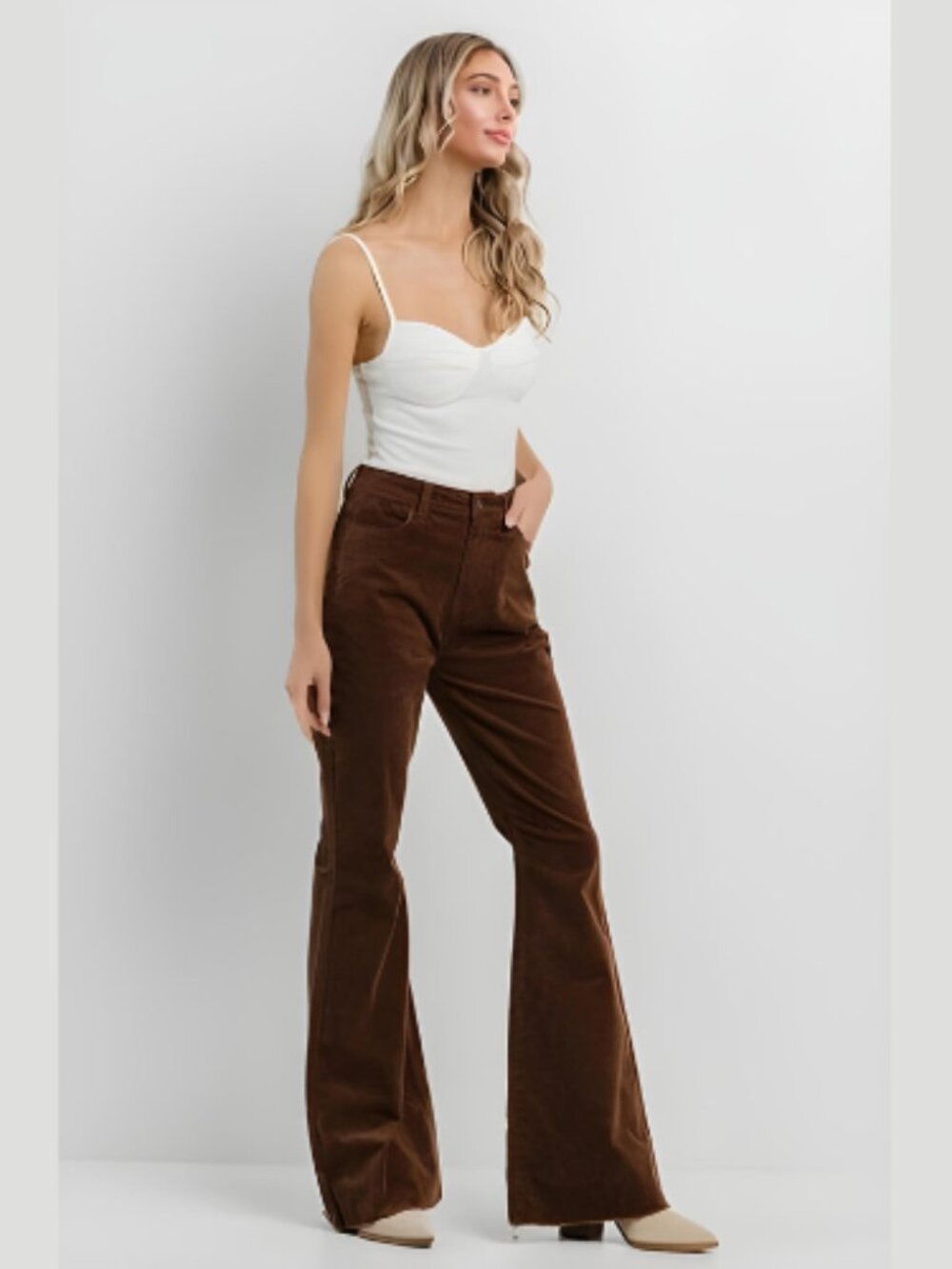 CORDUROY FLARE JEANS